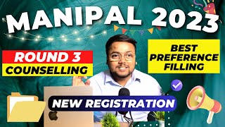 Manipal Counselling 2023 Round 3 ❤️  Manipal Choice Filling 2023  Manipal Counselling 2023 [upl. by Annaitsirhc]