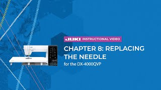 JUKI Kokochi DX4000QVP  Chapter 8 Replacing The Needle [upl. by Amieva196]