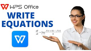 17 Writing Equations in WPS Office Suite [upl. by Ahsiuq]