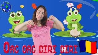 Oac oac diri diri dam  Frogs Song in Romanian  World Kids Action Songs [upl. by Lindley]