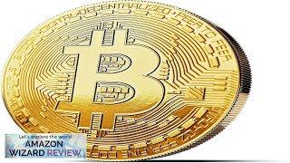 Physical Bitcoin Plated with 24Carat Gold A Real Collector‘s Item with Protective Review [upl. by Drewett]