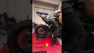 Kawasaki NINJA H2R On Dyno 😈shorts ninja kawasaki h2r viral dream bike trending ytshorts [upl. by Cosimo215]