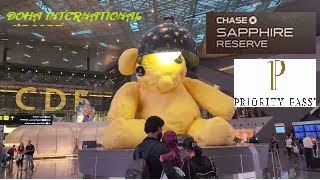 Doha International Airport Transit  The Orchard  Chase Sapphire  Priority Pass  Qatar Airways [upl. by Caldera]