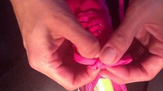 How to tie shoe laces so they dont come undone  with The No Trouble Double [upl. by Ardnu647]