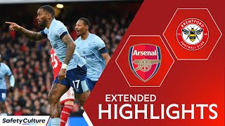 Arsenal 11 Brentford  Extended Highlights  Premier League [upl. by Aerdnaek158]