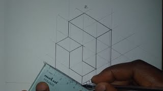 Como representar figura tridimensional em perspetiva axonométrica isométrica 📏📐 [upl. by Abdul]