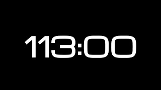 113 Minute Countdown Timer  NO SOUND [upl. by Annairba176]