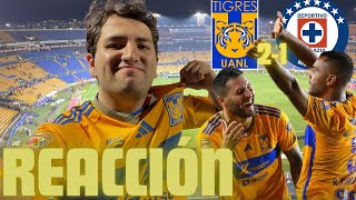 ¡ASÍ ES SER TIGRE ¡CON GARRA HASTA EL FINAL  REACCION  TIGRES VS CRUZ AZUL  A2023  LIGA MX [upl. by Rehptsirhc269]