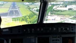 TAP  Nice landing in São Miguel  Azores [upl. by Ahsiliw]