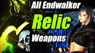 All Endwalker Relic Weapons  All Stages amp Jobs [upl. by Vincenty916]