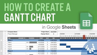 How to Create a Gantt Chart in Google Sheets [upl. by Lynne]