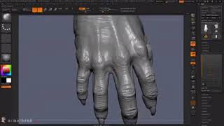 Zbrush Timelapse Sculpt Hand [upl. by Eicarg]