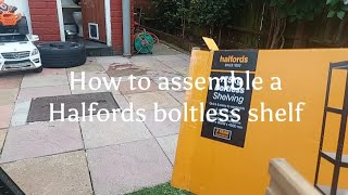 How to assemble a Halfords Boltless Shelf shelfs diy assembly halfords tutorial tutorials fyp [upl. by Aitselec]