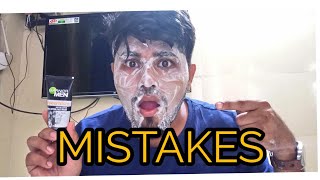 Mistakes in testing garnier men power white double action facewash [upl. by Nairam]