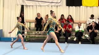 Wild Gym Belgisch Kampioenschap 18052024 Anouk Wouters Jill Collaer Dynamic 27970🔥🤸❤️ [upl. by Threlkeld]