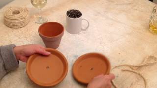 Making bird feeder from terra cotta pot [upl. by Notsirk532]