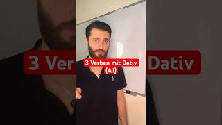 3 Verben mit Dativ deutsch deutschlernen learngerman shorts [upl. by Lorette]