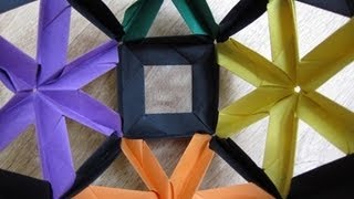 origami  modular  kusudama  geometrical ball Tomoko Fuse  tutorial  dutchpapergirl [upl. by Tades]