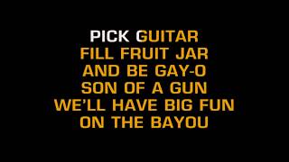 Jambalaya On The Bayou Hank Williams Karaoke [upl. by Elegna]