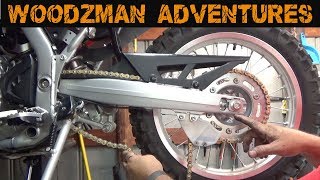 Honda CRF250L amp Rally How to replace Rear Sprocket amp Chain 42 Tooth Upgrade amp DID XRing Chain [upl. by Lonyer281]