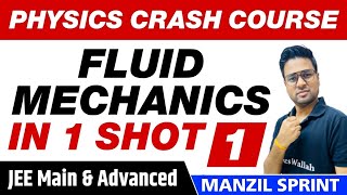 FLUID MECHANICS in One Shot  Full Chapter Revision Part 1  Class 11  JEE Main [upl. by Alleynad483]