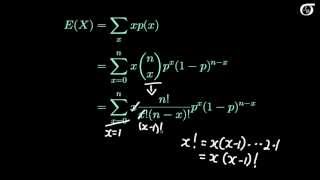 The Binomial Distribution Mathematically Deriving the Mean and Variance [upl. by Alokin]