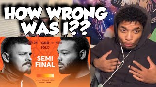 HOW WRONG WAS I  Colaps vs King Inertia  GRAND BEATBOX BATTLE 2021 WORLD LEAGUE  Semi Finals [upl. by Wenn]