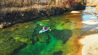 Kayaking a Natural Aquarium in the Ozarks [upl. by Yelrebmyk696]