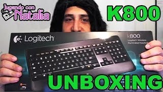 Unboxing  Teclado Logitech K800 [upl. by Erej]