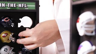 NFL Mini Helmet MatchUp Display By Riddell – All 32 Teams [upl. by Neelhtac]