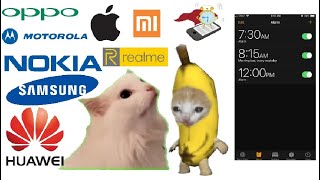 BANANA CAT CRYING and CAT MEOW but mobile alarms [upl. by Eloccin65]