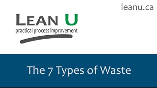 The 7 Types of Waste [upl. by Emaj263]