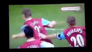 Aston Villa vs Birmingham City Gary Cahill overhead kick [upl. by Laughry461]