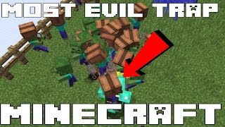 THE MOST EVIL DEADLY TRAP IN MINECRAFT TUTORIAL  BABY ZOMBIE BOUNCING BETTY [upl. by Chiou309]