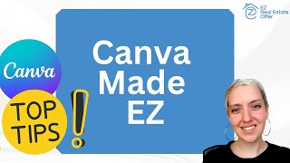 Canva Made EZ for Real Estate Agents 🔵 Free Training Course by EZ Real Estate Offer [upl. by Enelkcaj466]