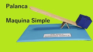 Como Hacer PALANCA Maquina Simple [upl. by Gilson]