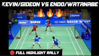 Crazy Match  KevinGideon VS EndoWatanabe  Best Match Full Highlight Rally Badminton [upl. by Salem]