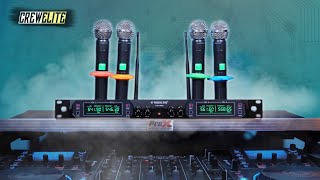 Phenyx Pro PTU5000 Affordable UHF Wireless 4Channel Handheld Microphone System  DJ Test REVIEW [upl. by Arikal]