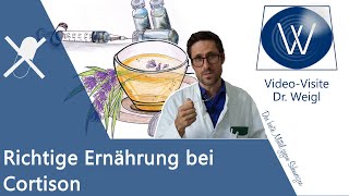 Gewichtszunahme durch Cortison Richtige Ernährung  Kortison bei Schmerzen Rheuma amp Nebenwirkungen [upl. by Eenhpad179]