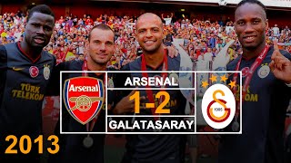 2013  Arsenal 1  2 Galatasaray  Emirates Cup  Özet [upl. by Ahsuatal40]