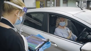 CARELINK EXPRESS™ MOBILE in use at a drivein clinic in Manchester UK [upl. by Anelra155]