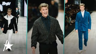 Robert Irwin Stuns In Runway Modeling Debut [upl. by Harutak]