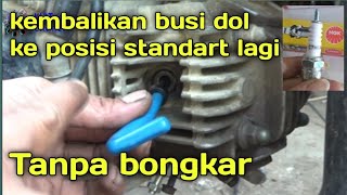 Cara perbaiki drat busi dolslektanpa bongkar mesin [upl. by Gnehs931]