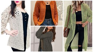 🥰Bu senenin trend modeli olacak hırka modelleri💯 Kolay yelek hırka knitting crochet [upl. by Ecnatsnok434]