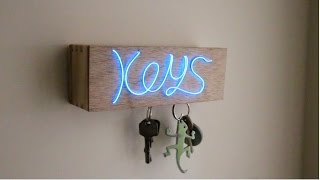 DIY Illuminated Magnetic Key Holder [upl. by Konstantine]