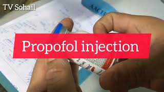 Injection Propofol Uses Complications Doses and Benefits  TV Sohail [upl. by Adrea]