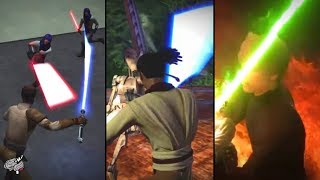 Which Star Wars Game Had the Best Lightsaber Combat [upl. by Orutra]