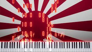 Yuki no Shingun  The Snowy March Imperial Japanese Gunka  Difficult Version  Piano [upl. by Hayifas]