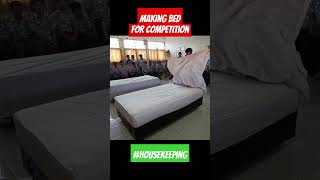 Making Bed untuk Latihan housekeeping makingbed towelart [upl. by Norag]