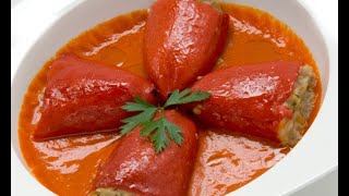 Receta de pimientos rellenos en salsa de piquillo  Karlos Arguiñano [upl. by Greggs]